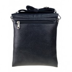 На фото 2 - Мужская сумка-планшет из экокожи, цвет черный 