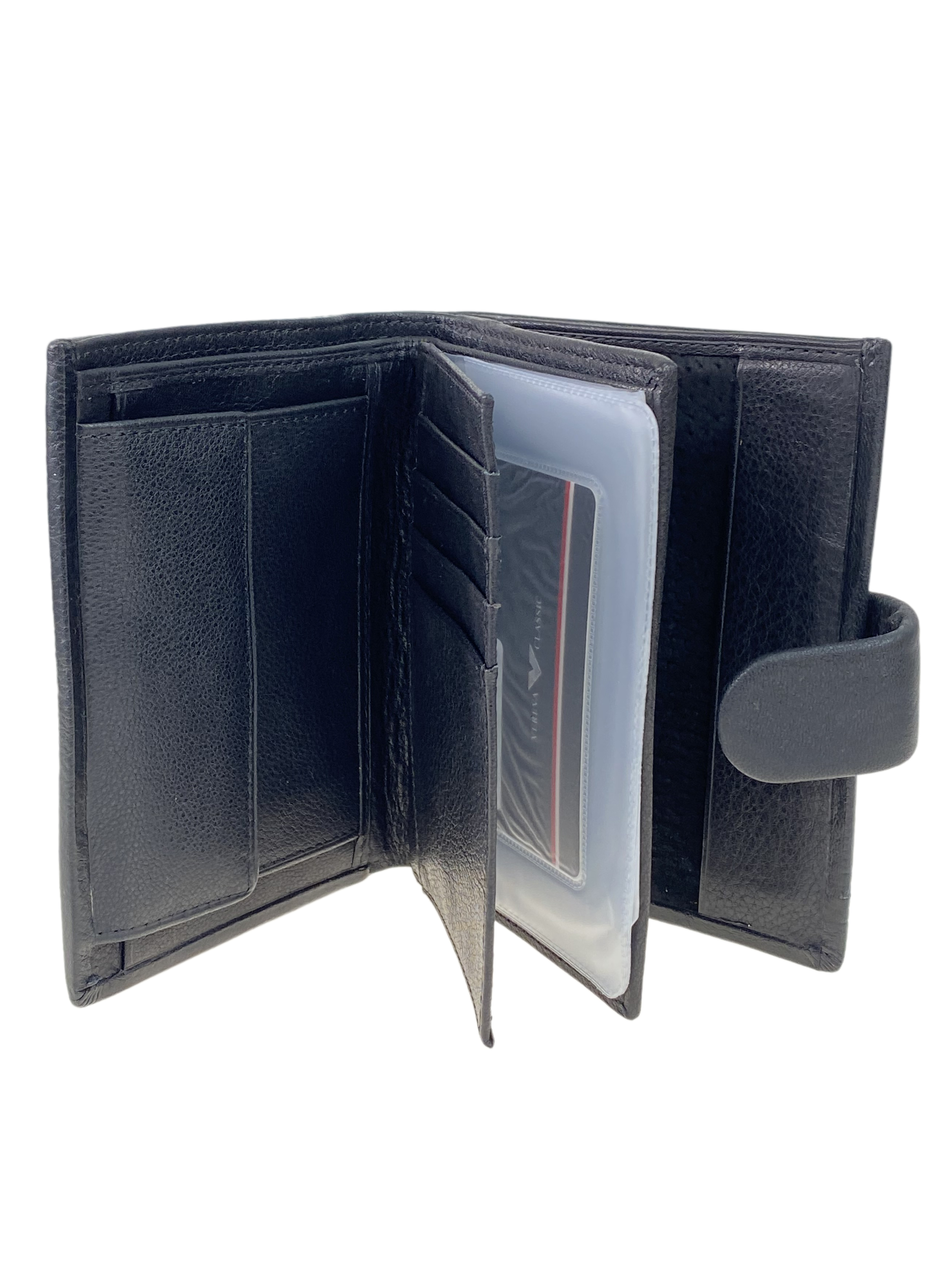 На фото 2 - Мужской кошелёк-органайзер из натуральной кожи, цвет черный