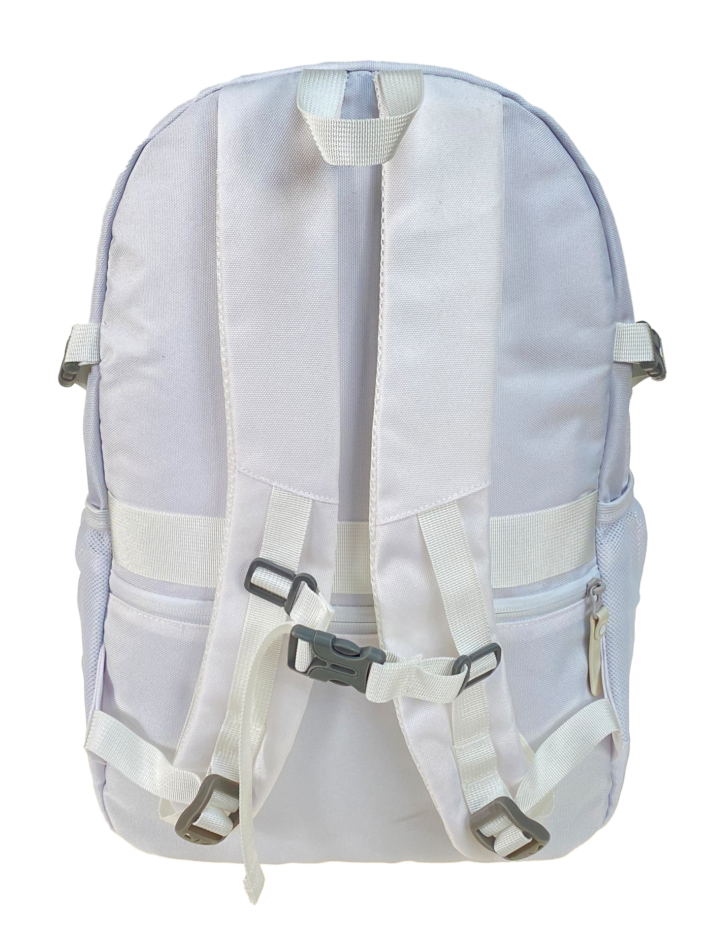На фото 2 - Молодежный рюкзак из  водоотталкивающей ткани, цвет  белый