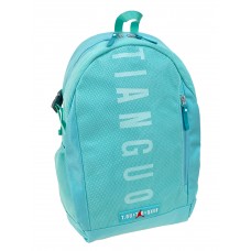 На фото 1 - Молодежный рюкзак из  водоотталкивающей ткани, цвет  бирюза