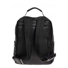 На фото 3 - Мужской рюкзак для ноутбука из искусственной кожи, цвет чёрный
