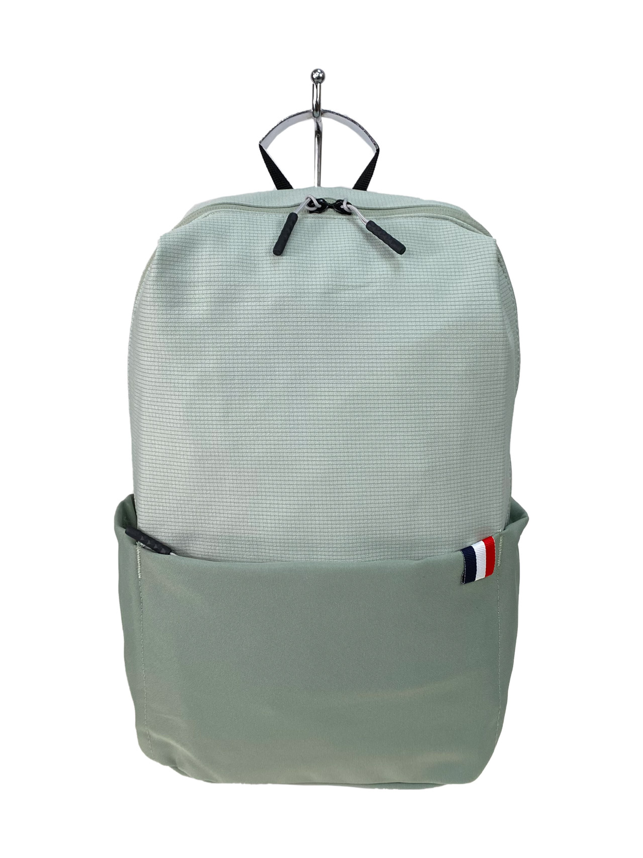 На фото 3 - Молодежный рюкзак из текстиля, цвет зеленый