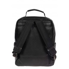 На фото 3 - Мужской рюкзак из экокожи, цвет чёрный