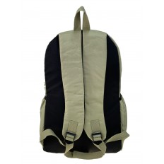 На фото 2 - Молодежный рюкзак из текстиля, цвет зеленый