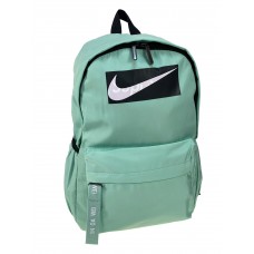 На фото 1 - Молодежный рюкзак из текстиля, цвет зеленый