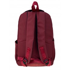 На фото 2 - Молодежный рюкзак из текстиля, цвет бордовый