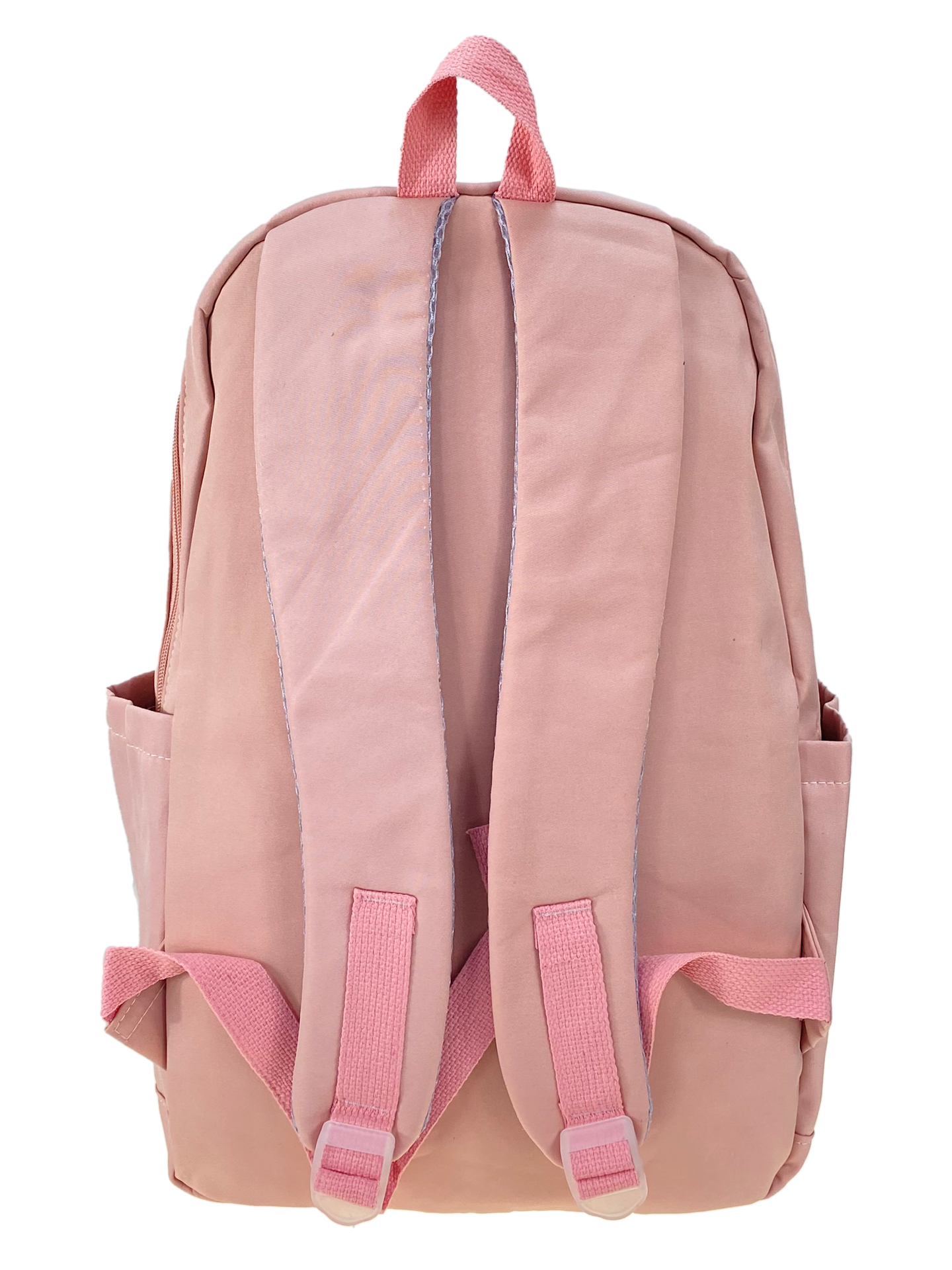 На фото 2 - Молодежный рюкзак из текстиля, цвет светло розовый
