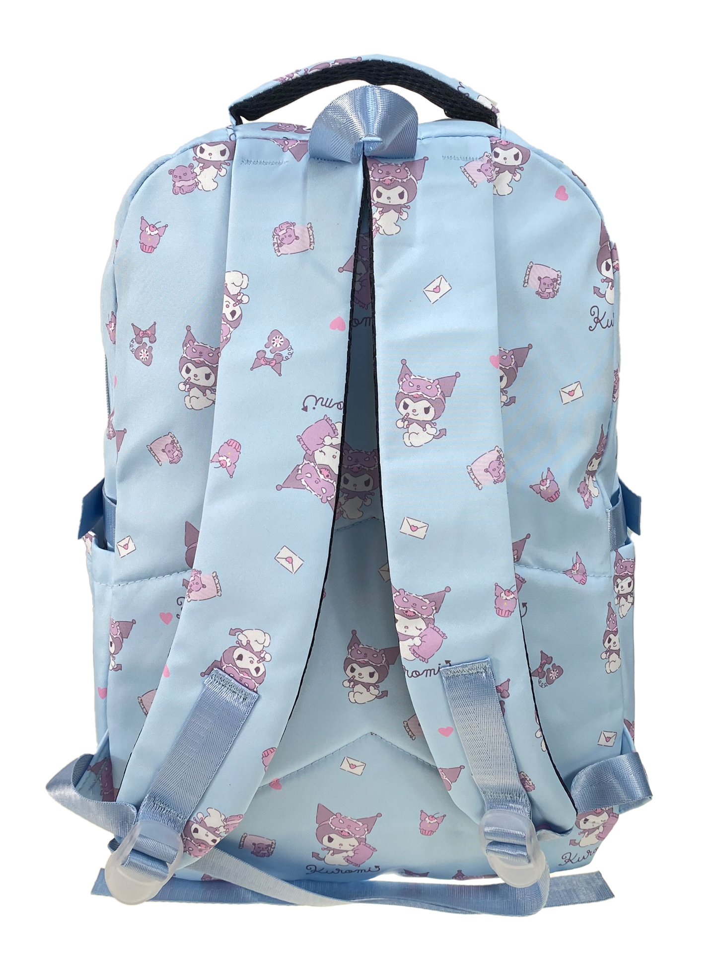 На фото 2 - Молодежный рюкзак из текстиля, цвет голубой