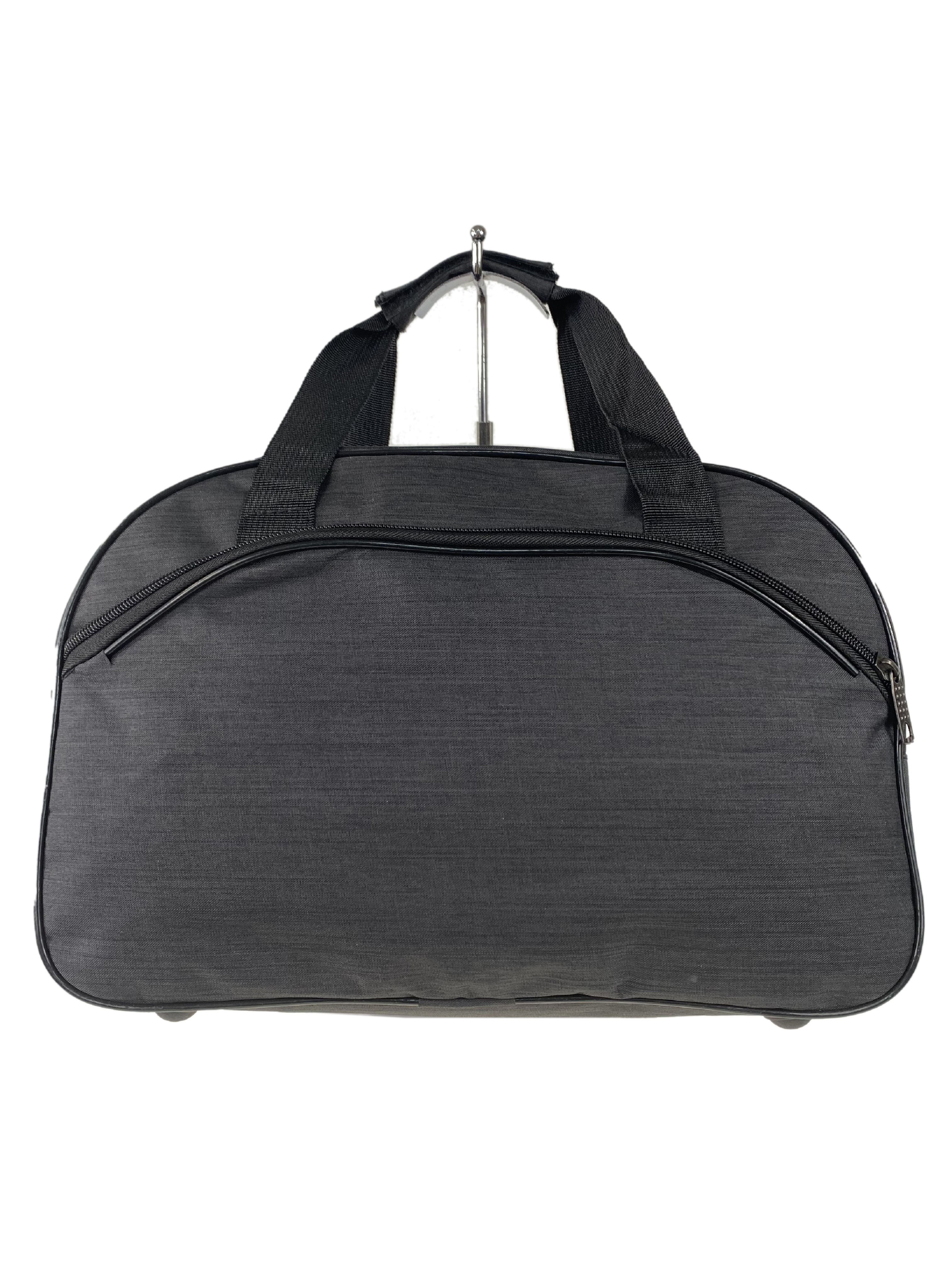 На фото 2 - Дорожная сумка из текстиля , цвет черный