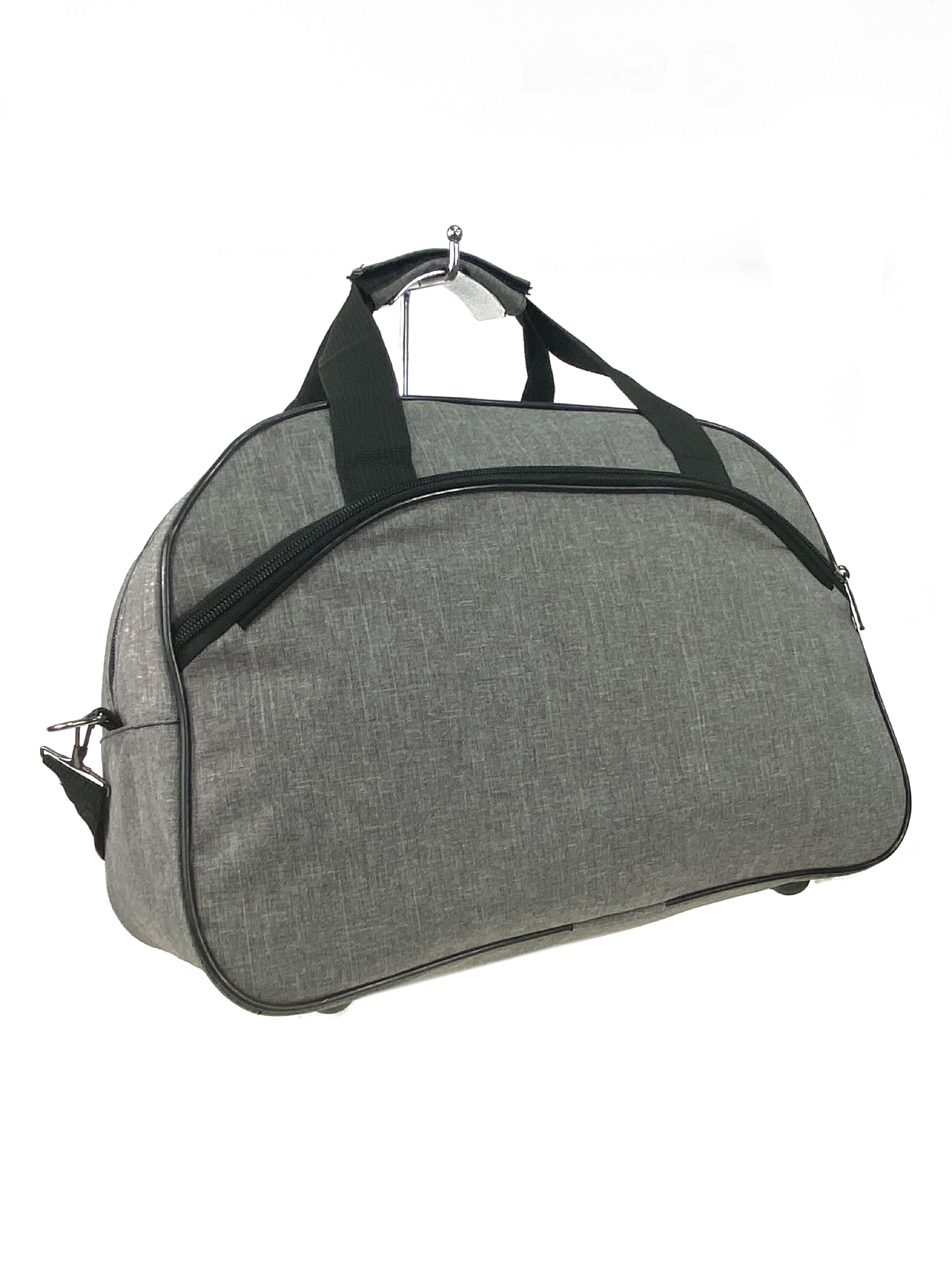 Дорожная сумка из текстиля , цвет серый