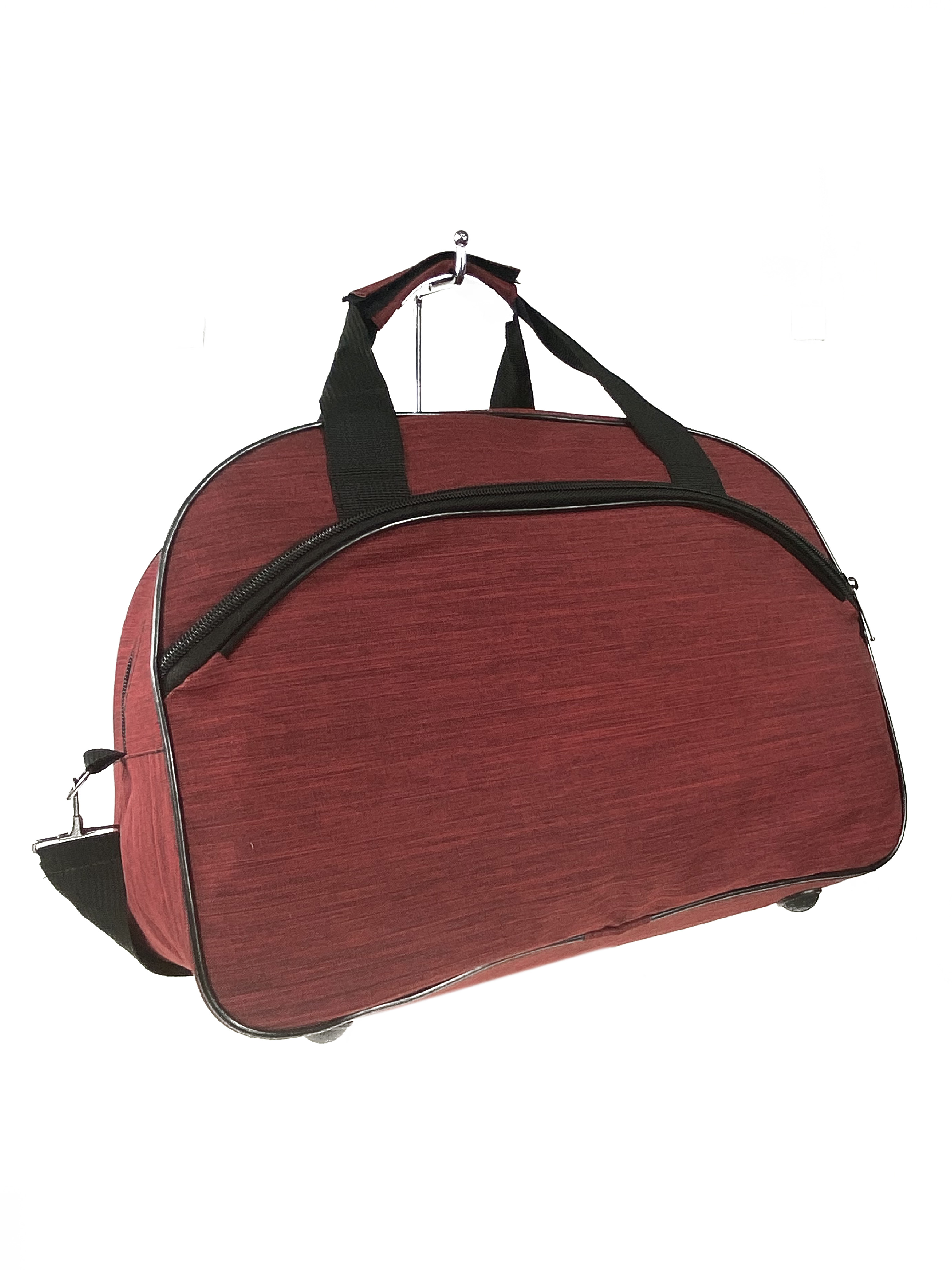 Дорожная сумка из текстиля , цвет красный
