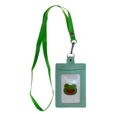 На фото 1 - Бейджик на шею, цвет зеленый На фото 1 - Бейджик на шею, цвет зеленый
