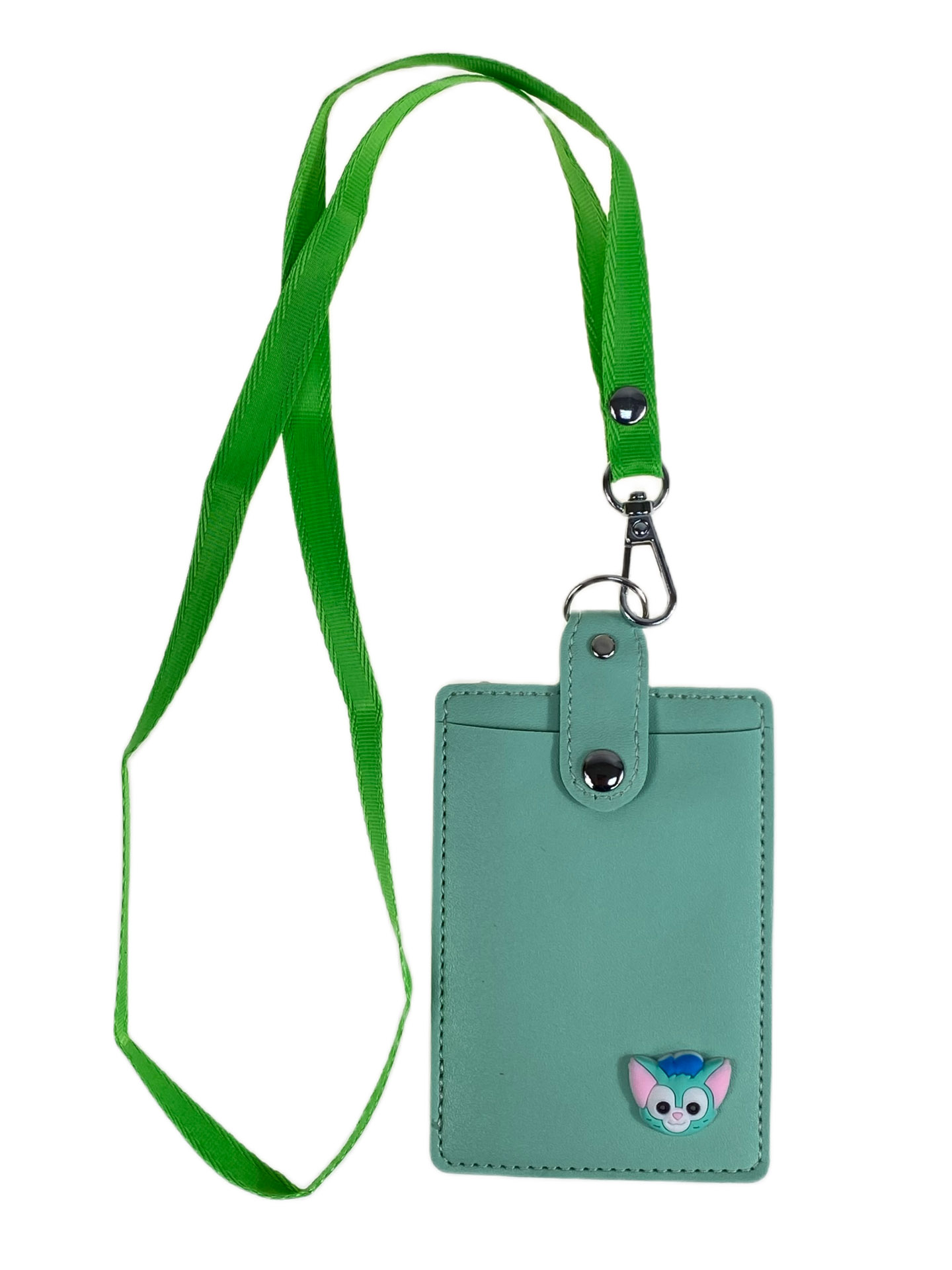 На фото 2 - Бейджик на шею, цвет зеленый