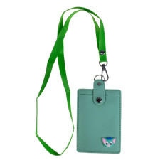 На фото 2 - Бейджик на шею, цвет зеленый На фото 2 - Бейджик на шею, цвет зеленый