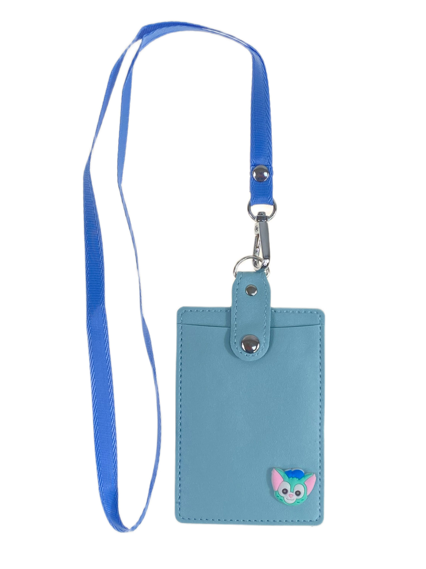 На фото 2 - Бейджик на шею, цвет голубой