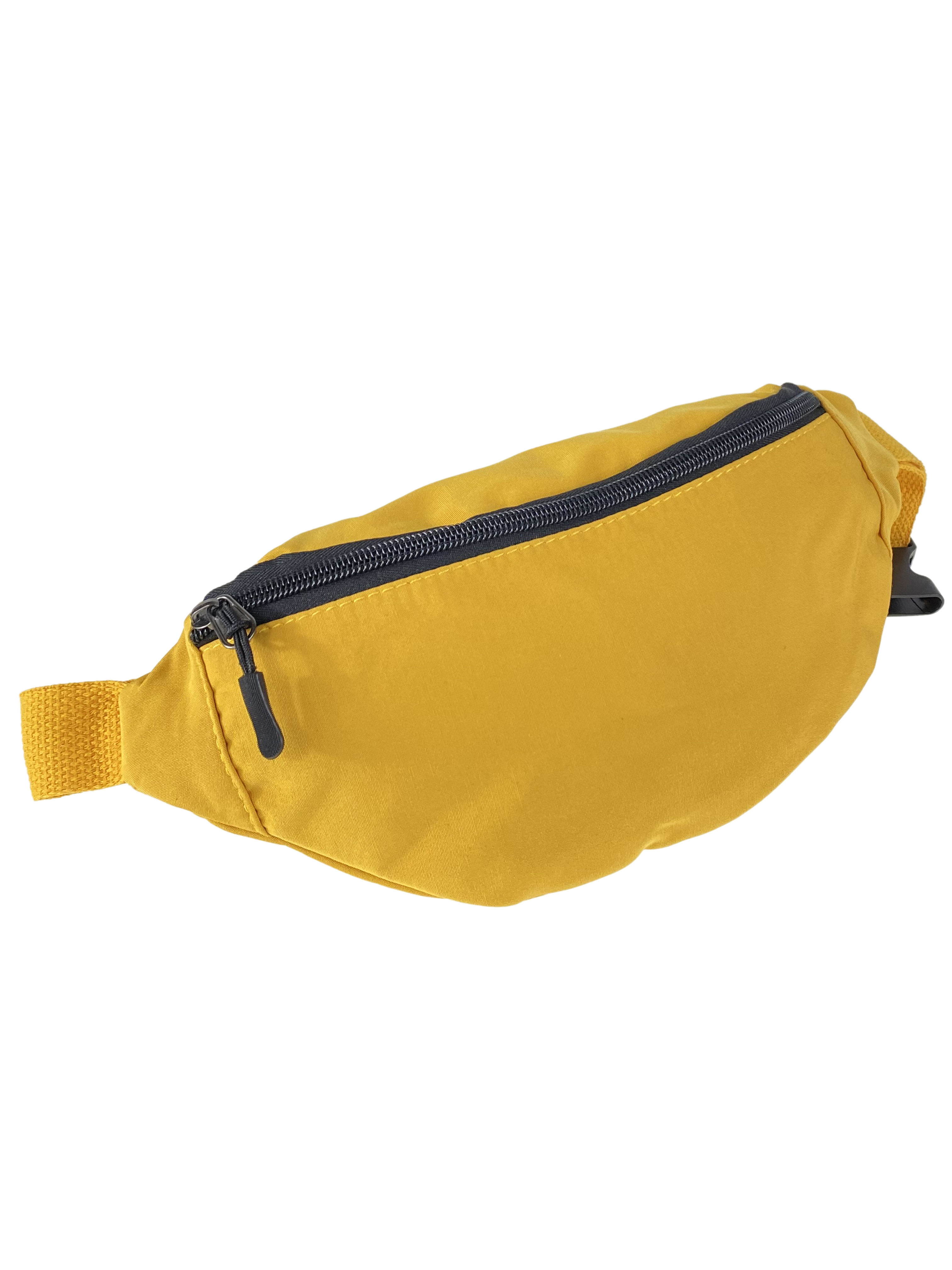 На фото 1 - Молодежная сумка-бананка, цвет  желтый
