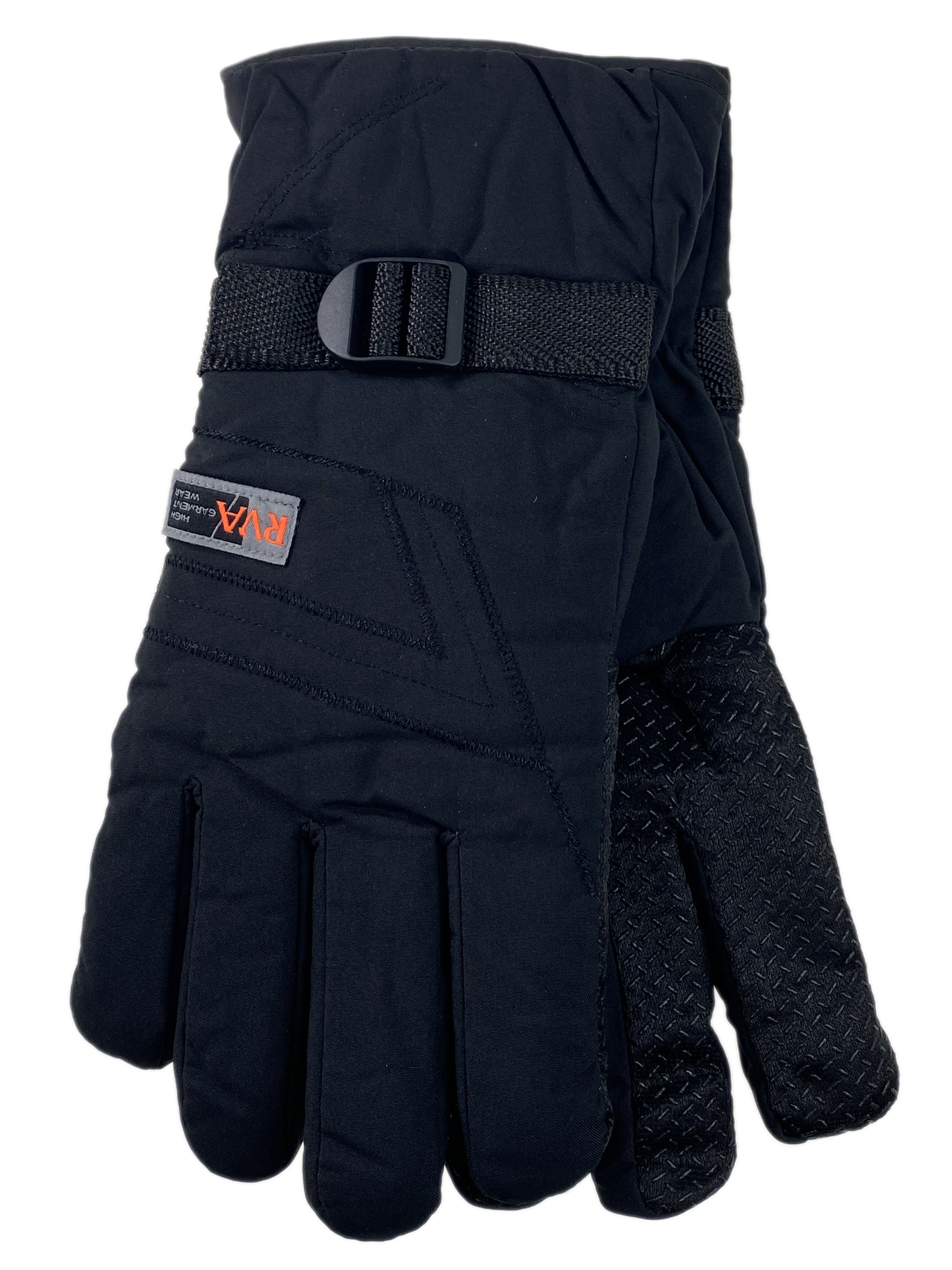 На фото 1 - Утепленные перчатки мужские, цвет черный