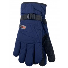 На фото 1 - Утепленные перчатки мужские, цвет синий