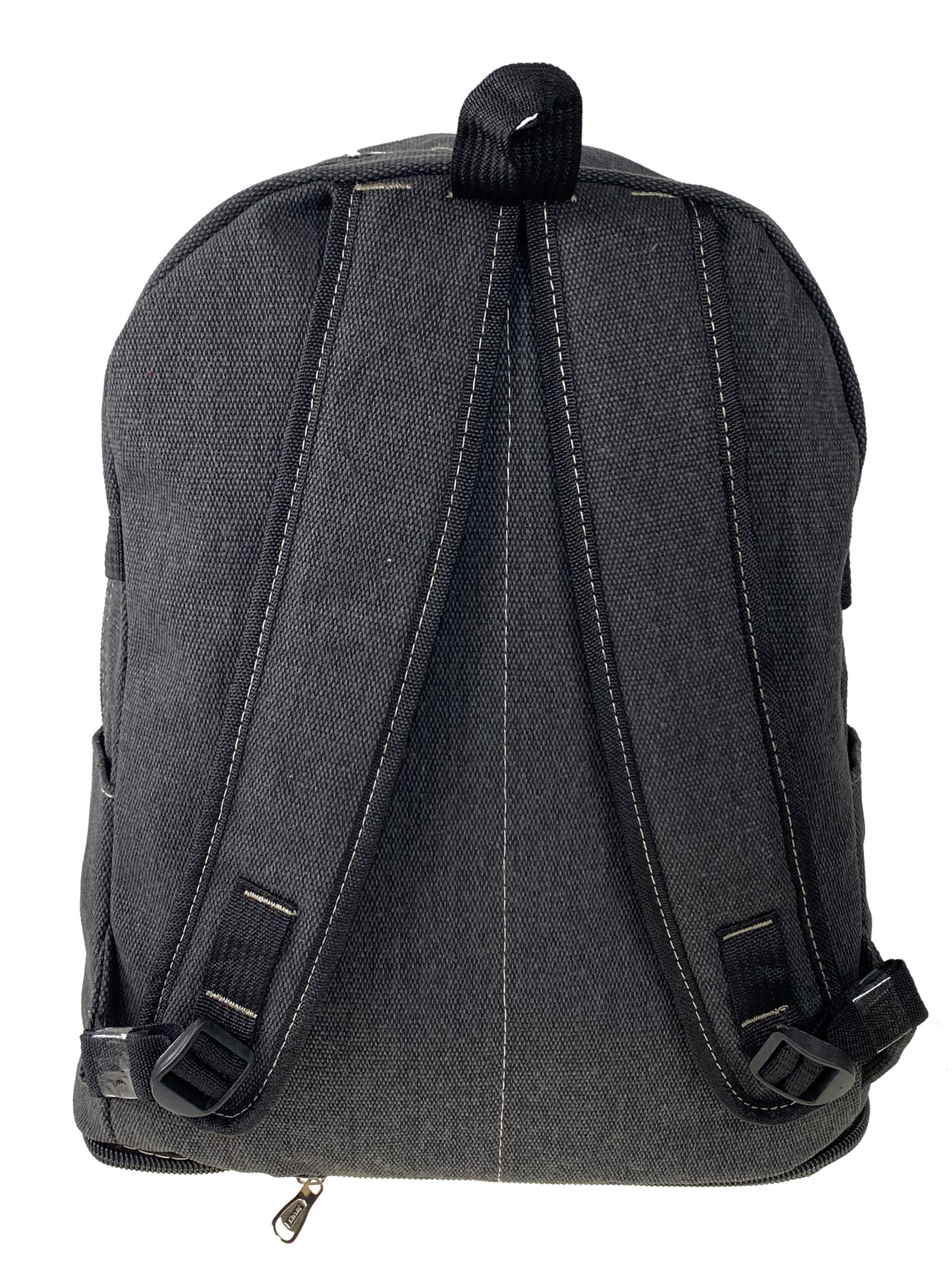 На фото 2 - Мужской  рюкзак из брезента,  цвет серый 