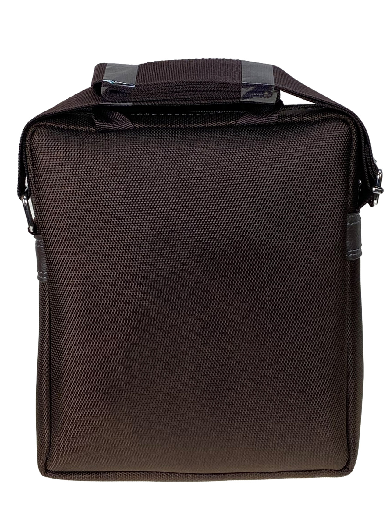 На фото 2 - Мужская сумка из текстиля, цвет коричневый