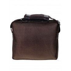 На фото 2 - Мужская сумка из текстиля, цвет коричневый
