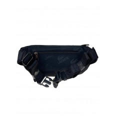 На фото 2 - Поясная мужская сумка из текстиля цвет черный