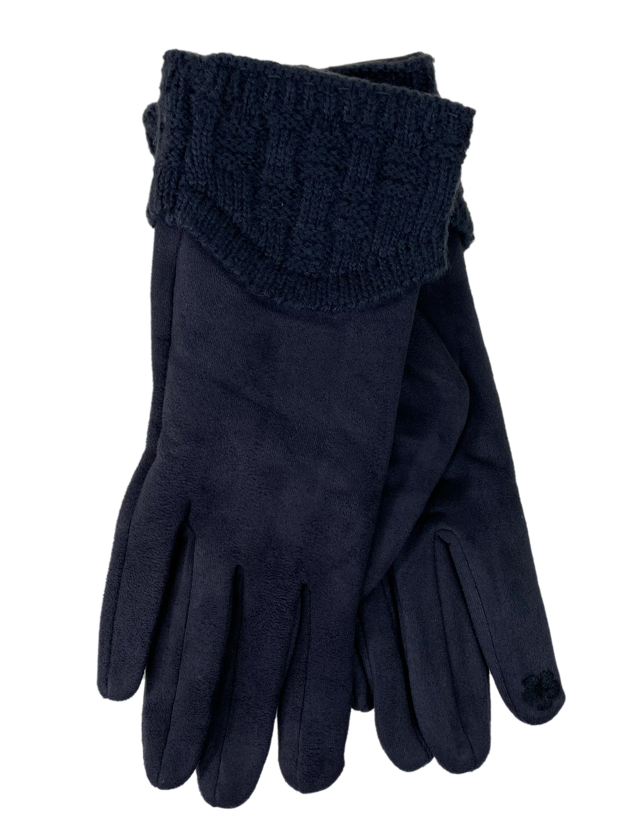 На фото 1 - Демисезонные перчатки с манжетом, цвет серый