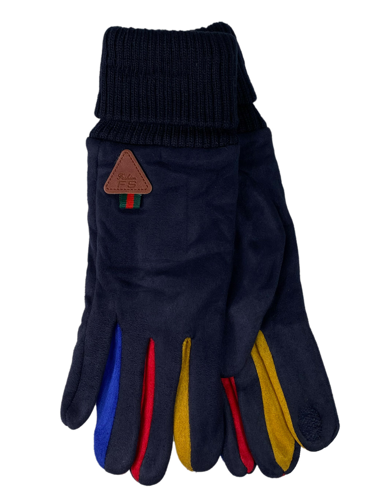 На фото 1 - Элегантные женские перчатки, цвет синий