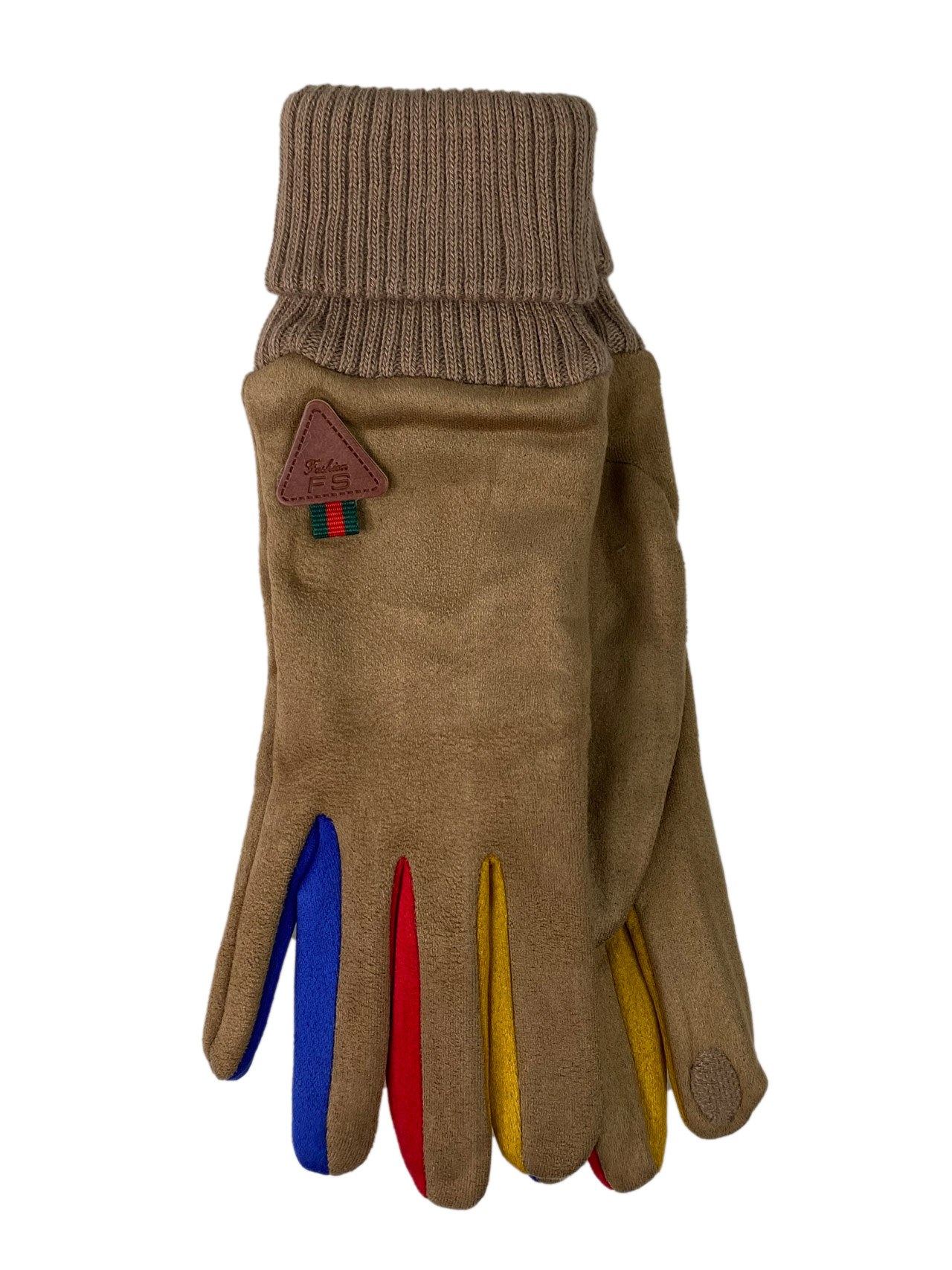 На фото 1 - Элегантные женские перчатки, цвет светло коричневый