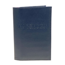 На фото 1 - Обложка на паспорта из натуральной кожи, цвет черный На фото 1 - Обложка на паспорта из натуральной кожи, цвет черный