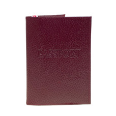 На фото 1 - Обложка на паспорта из натуральной кожи, цвет бордовый На фото 1 - Обложка на паспорта из натуральной кожи, цвет бордовый