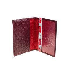 На фото 2 - Обложка на паспорта из натуральной кожи, цвет бордовый На фото 2 - Обложка на паспорта из натуральной кожи, цвет бордовый