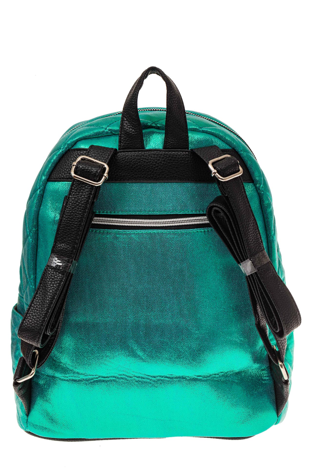 На фото 2 - Молодежный текстильный рюкзак, цвет бирюза хамелеон