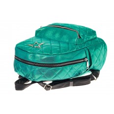 На фото 3 - Молодежный текстильный рюкзак, цвет бирюза хамелеон
