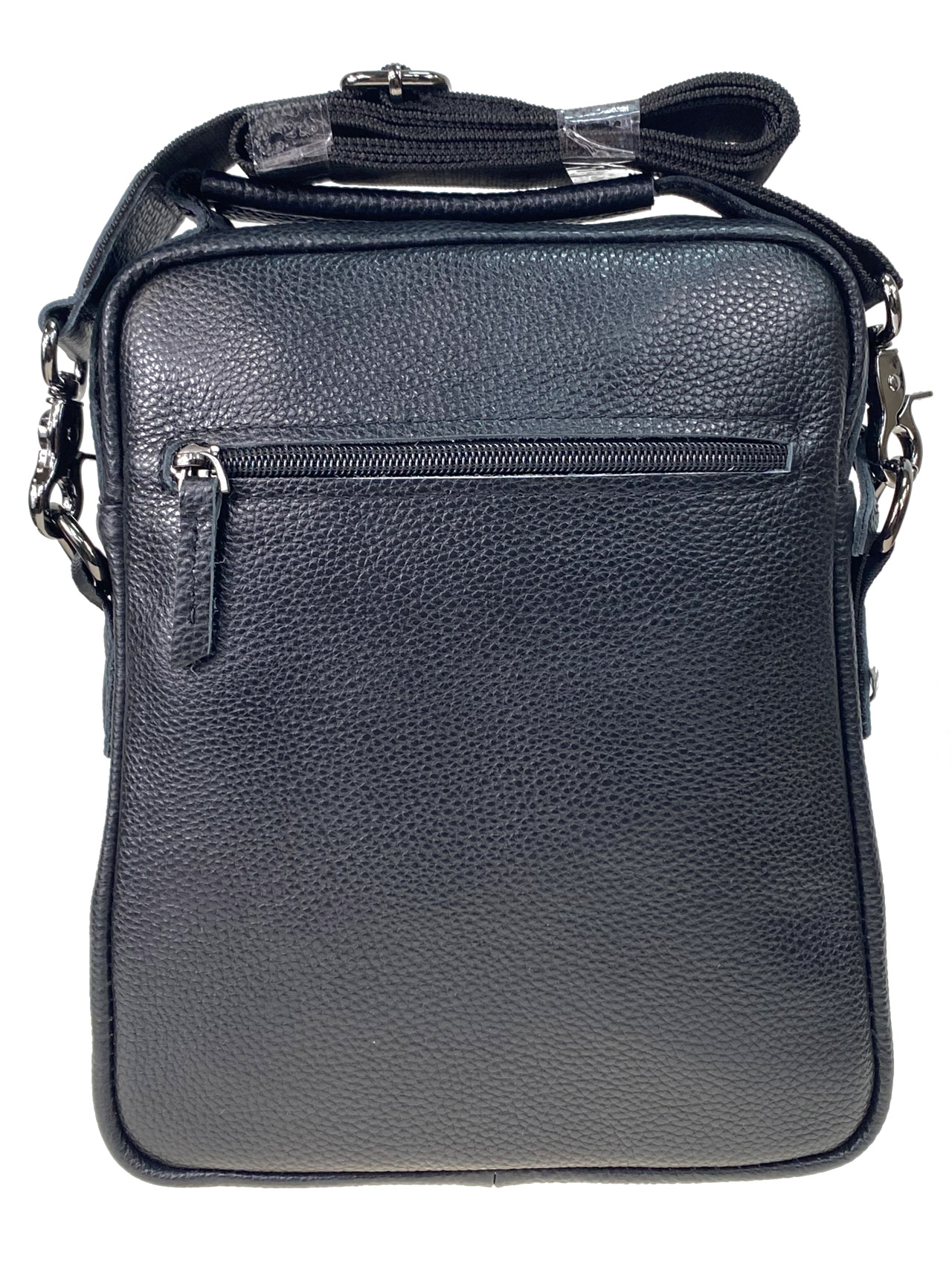На фото 2 -  Мужская сумка из натуральной кожи, цвет черный