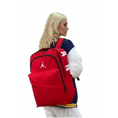 На фото 2 - Молодежный рюкзак из текстиля, цвет красный