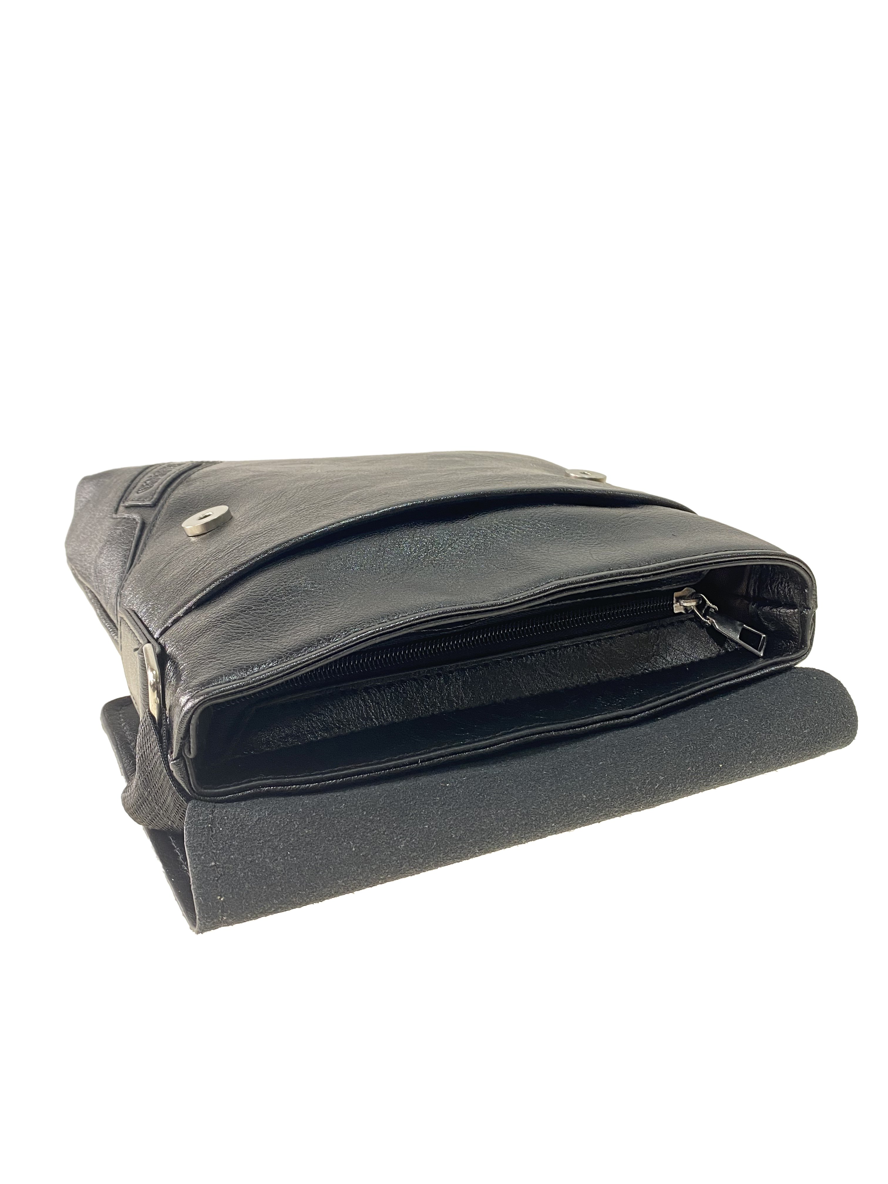 На фото 3 - Мужская повседневная сумка из экокожи, цвет чёрный