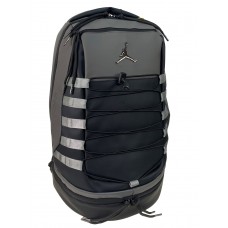 На фото 1 - Универсальный  рюкзак из искусственной кожи и текстиля, цвет серый 