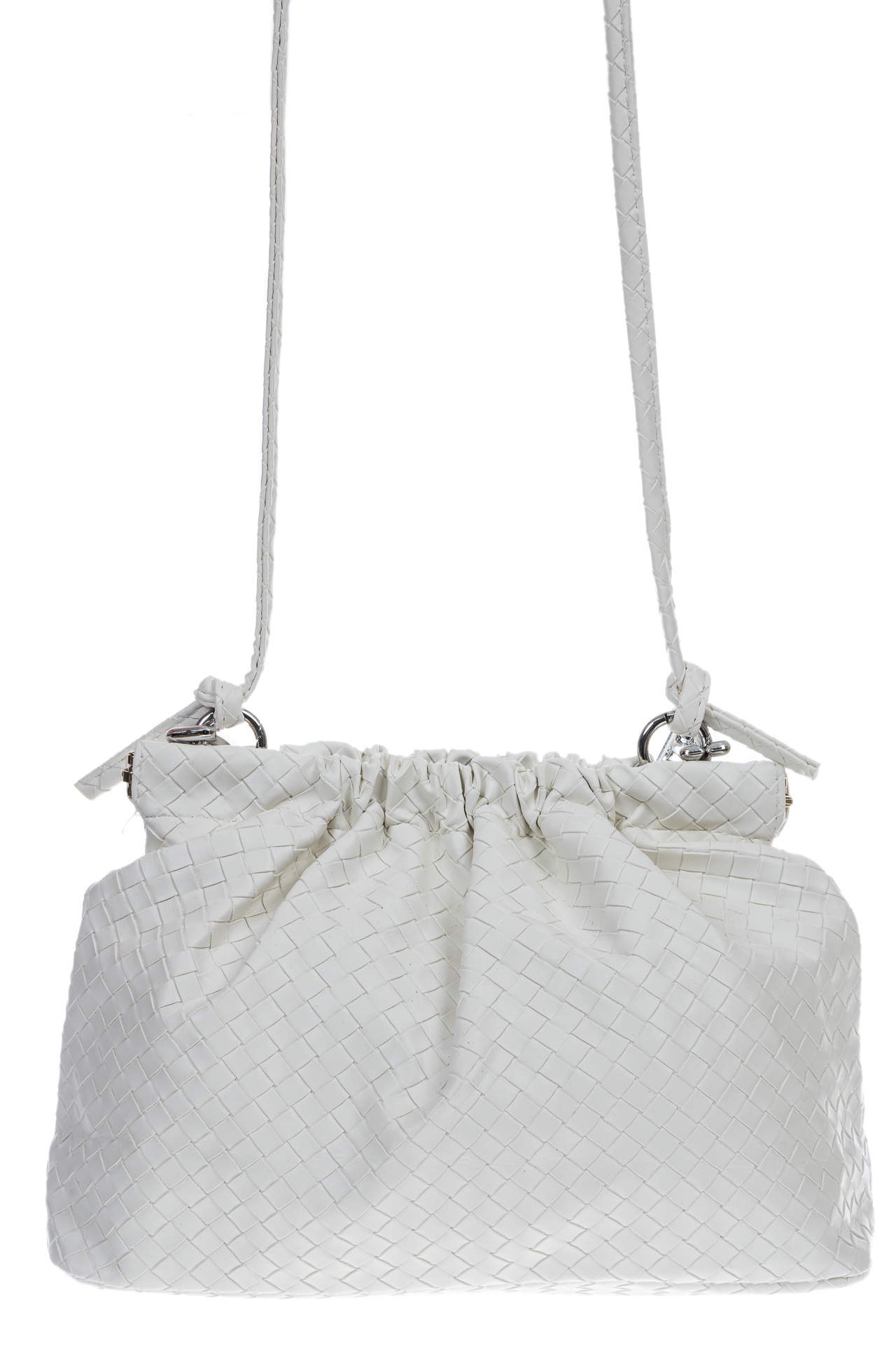 На фото 3 - Женская сумка из искусственной кожи, цвет  белый