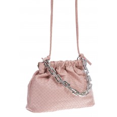 На фото 2 - Женская сумка из искусственной кожи, цвет нежно розовый