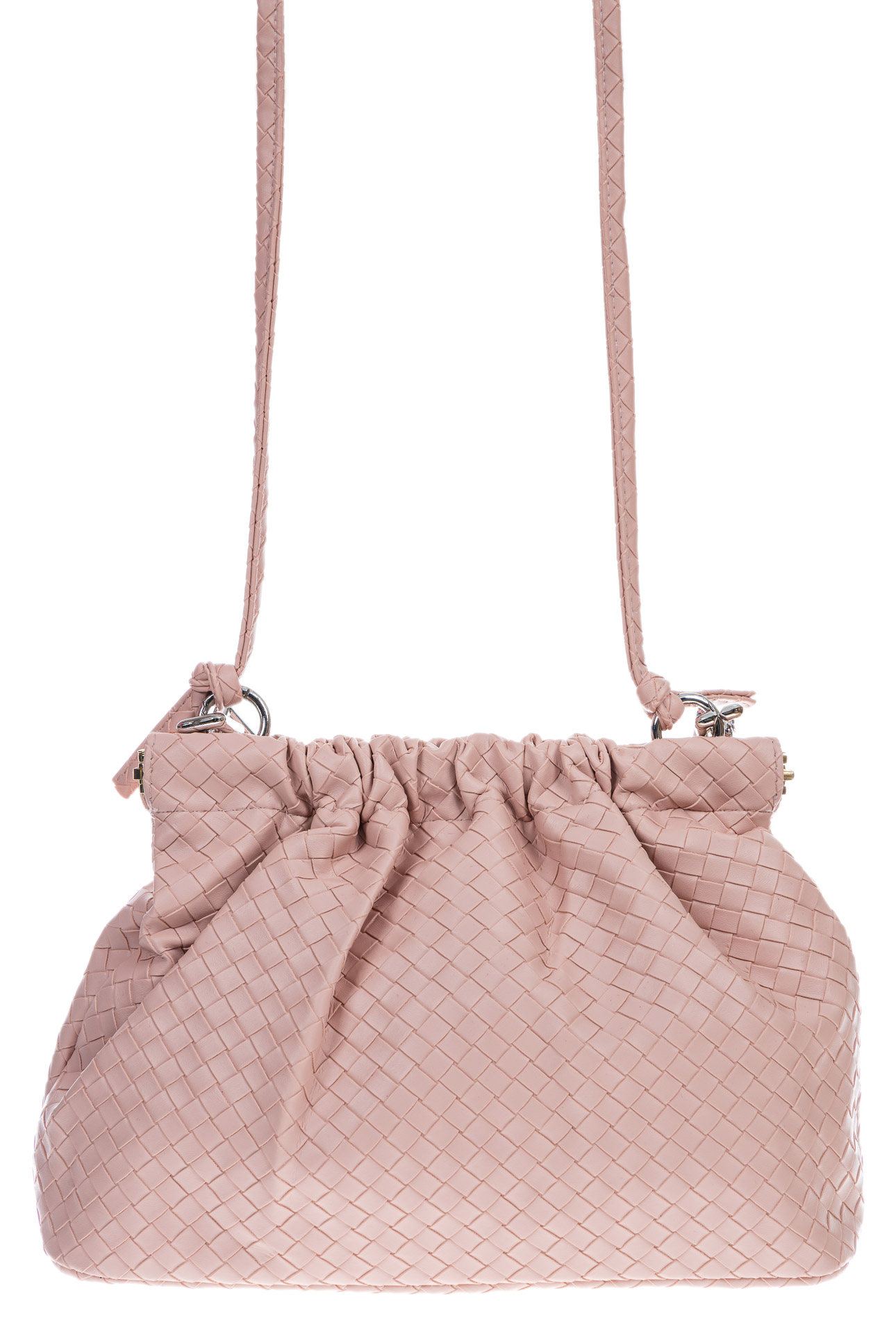 На фото 3 - Женская сумка из искусственной кожи, цвет нежно розовый