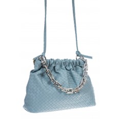 На фото 2 - Женская сумка из искусственной кожи, цвет голубой