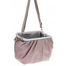 На фото 3 - Женская сумка с фермуаром из мягкой экокожи, цвет мультицвет