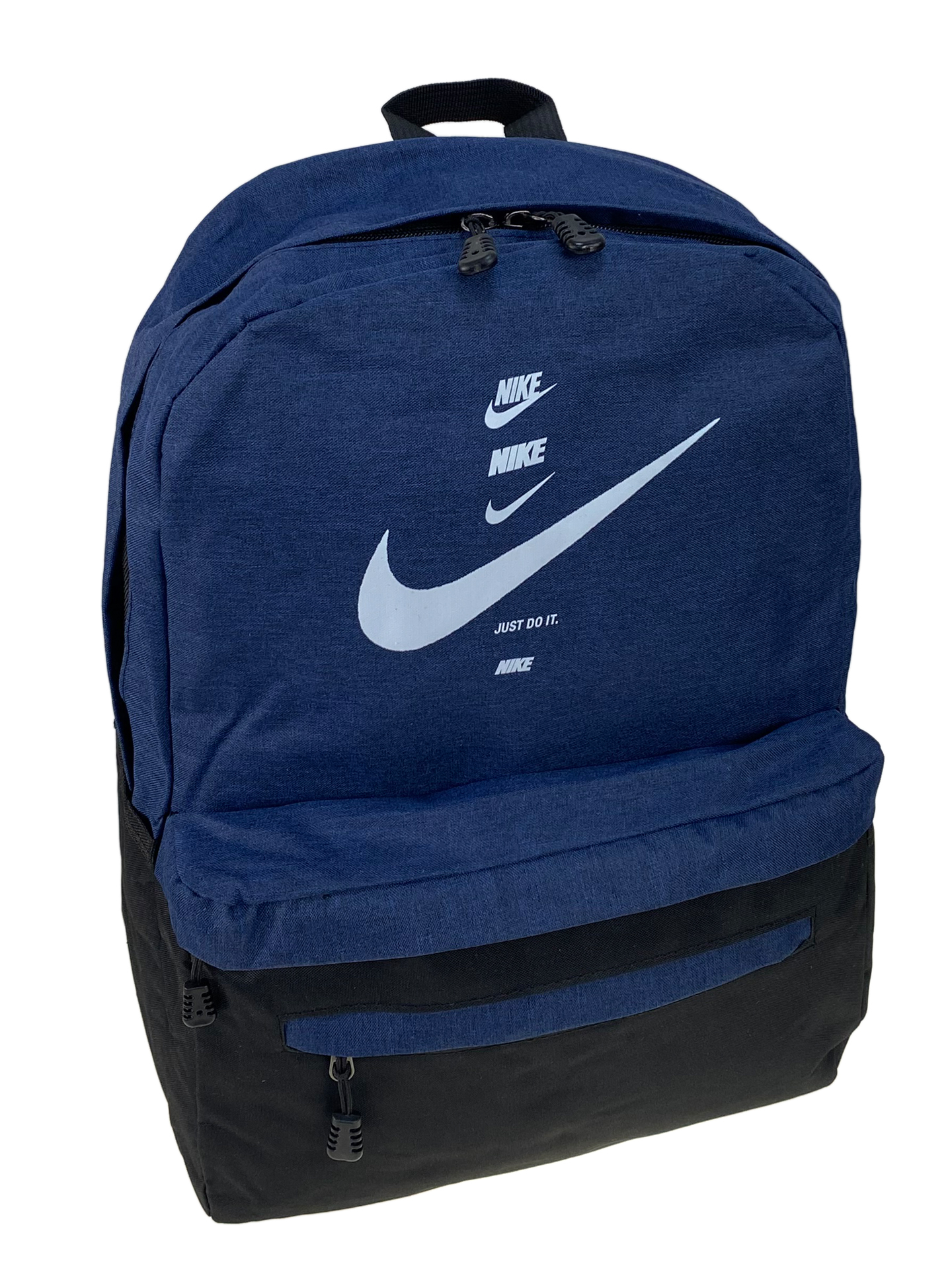 На фото 1 - Универсальный рюкзак из водоотталкивающей ткани, цвет синий с черным