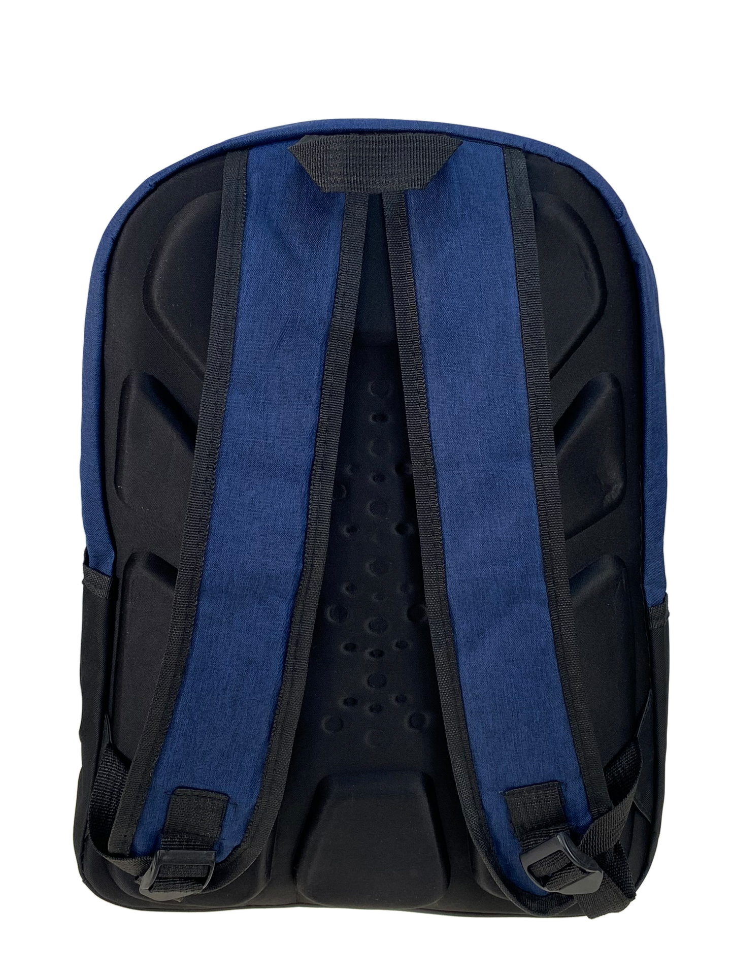 На фото 2 - Универсальный рюкзак из водоотталкивающей ткани, цвет синий с черным