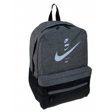 На фото 1 - Универсальный рюкзак из водоотталкивающей ткани, цвет серый с черным