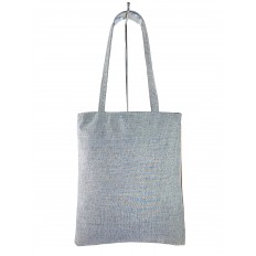 На фото 3 - Женская летняя сумка-шоппер из текстиля в полоску, разноцветная