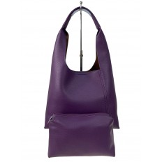 На фото 2 - Женская сумка  из искусственной кожи, цвет  фиолетовый