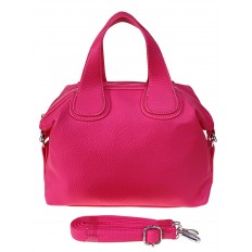 На фото 2 -  Женская сумка из искусственной кожи, цвет розовый