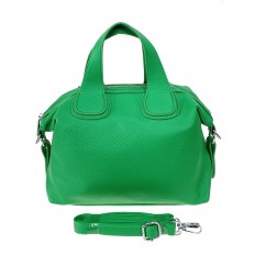 На фото 2 -  Женская сумка из искусственной кожи, цвет зеленый